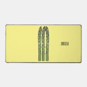 Illustration des Sparagus-Cartoon Schreibtischunterlage (Vorderseite)