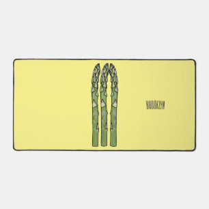 Illustration des Sparagus-Cartoon Schreibtischunterlage