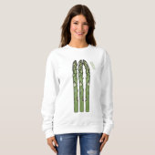 Illustration des Sparagus-Cartoon Sweatshirt (Vorne ganz)