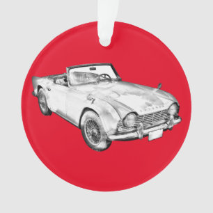 Illustration des Sport-Autos Triumphs Tr4 Ornament