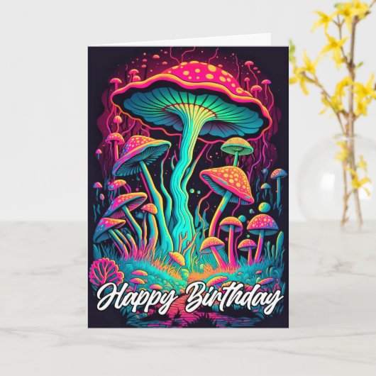 Illustration des strahlenden Waldes Karte (Gelbe Blume)