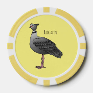 Illustration des südlichen Cartoon der Vogelscheuc Pokerchips