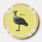 Illustration des südlichen Cartoon der Vogelscheuc Pokerchips (Rückseite)