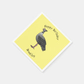 Illustration des südlichen Cartoon der Vogelscheuc Serviette (Ecke)