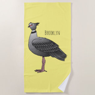 Illustration des südlichen Cartoon der Vogelscheuc Strandtuch