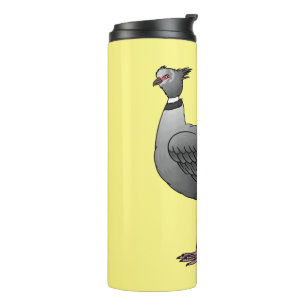 Illustration des südlichen Cartoon der Vogelscheuc Thermosbecher