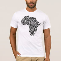 Illustration des Symbols Afrika als Giraffenhaut