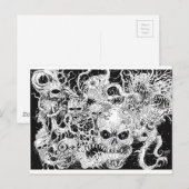 Illustration des Teufels Postkarte (Vorne/Hinten)