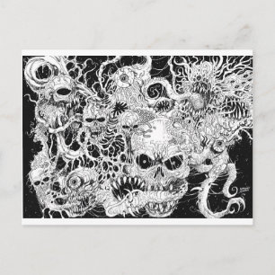 Illustration des Teufels Postkarte