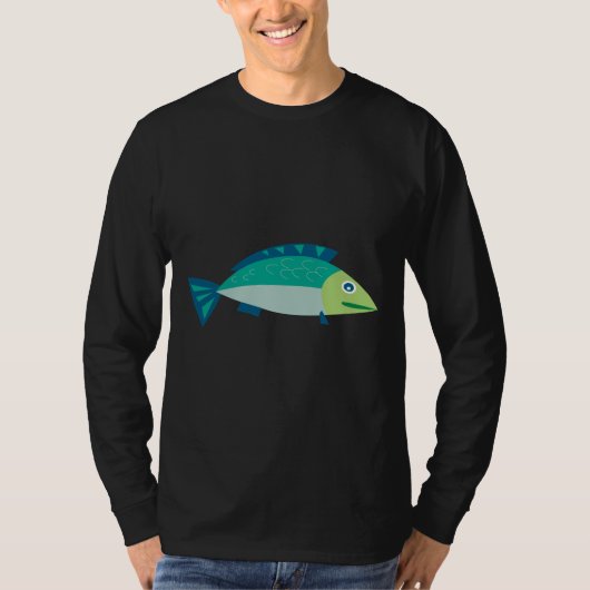Illustration des Thunfischfangs T-Shirt (Vorderseite)