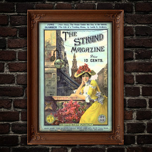 Illustration des Titels der viktorianischen Strand Poster