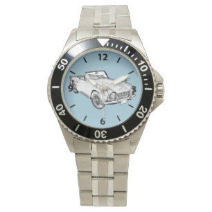 Illustration des Triumph Tr4 Sportwagens Armbanduhr
