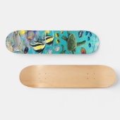 Illustration des tropischen Fisches in der Bucht v Skateboard (Horizontal)