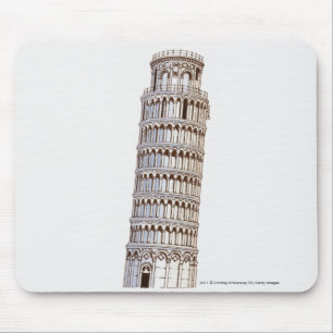 Illustration des Turms von Pisa Mousepad