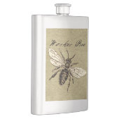 Illustration des Vintagen Bieneninsekts Antike Flachmann (Rechts)