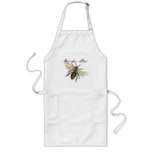 Illustration des Vintagen Bieneninsekts Antike Lange Schürze