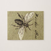 Illustration des Vintagen Bieneninsekts Antike Puzzle (Horizontal)