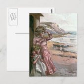 Illustration des Vintagen Buches des Vaters Postkarte (Vorne/Hinten)
