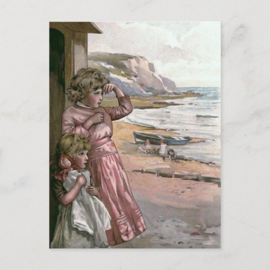 Illustration des Vintagen Buches des Vaters Postkarte (Vorderseite)