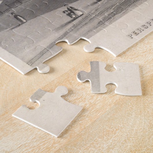 Illustration des Vintagen Bunkerberges (1848) Puzzle (Seite)