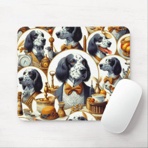Illustration des Vintagen Englischen Setters Mousepad