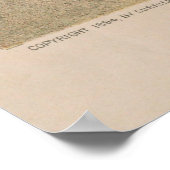 Illustration des Vintagen Fahrrads (1894) Poster (Ecke)