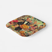 Illustration des Vintagen Halloween-Party Pappteller (Gewinkelt)