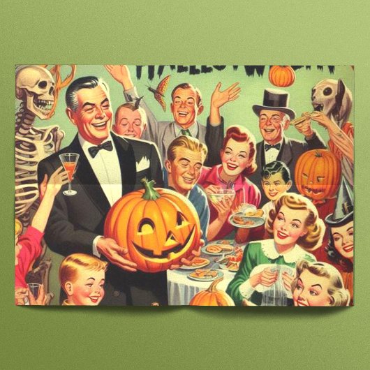 Illustration des Vintagen Halloween-Party Seidenpapier