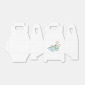 Illustration des Vintagen Nähkits Geschenkschachtel (Ungefaltet)