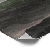 Illustration des Vintagen Schoner Sailboots (1887) Poster (Ecke)