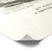 Illustration des Vintagen Siegels Poster (Ecke)