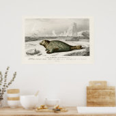 Illustration des Vintagen Siegels Poster (Küche)