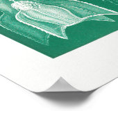 Illustration des Vintagen Tintenfischs Poster (Ecke)