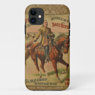Illustration des Vintagen Westerns Buffalo Bill Ar Case-Mate iPhone Hülle