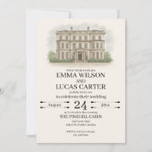 Illustration des von Hand gezeichneten Veranstaltu Einladung (Vorderseite)