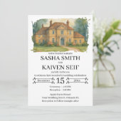 Illustration des von Hand gezeichneten Veranstaltu Einladung (Stehend Vorderseite)