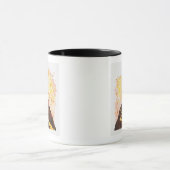 Illustration des Vulkans ausbrechend Tasse (Zentrum)