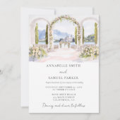 Illustration des Wasserfarbenplatzes Einladung zur (Vorderseite)