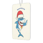 Illustration des Weihnachtshais-Cartoon Autolufterfrischer (Links)