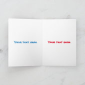 Illustration des Weihnachtshais-Cartoon Karte (Innenseite)