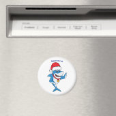 Illustration des Weihnachtshais-Cartoon Magnet (In Situ (Geschirrspüler))