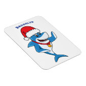 Illustration des Weihnachtshais-Cartoon Magnet (Rechte Seite)
