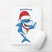 Illustration des Weihnachtshais-Cartoon Mousepad (Mit Mouse)
