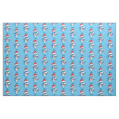 Illustration des Weihnachtshais-Cartoon Stoff (Fat Quarter (45,7 x 55,9 cm))
