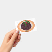 Illustration des Weihnachtspudding-Cartoon Ausweis (Handheld)