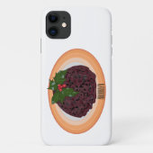 Illustration des Weihnachtspudding-Cartoon Case-Mate iPhone Hülle (Rückseite)