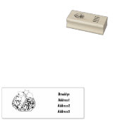 Illustration des Weihnachtspudding-Cartoon Gummistempel (Stempel)