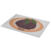 Illustration des Weihnachtspudding-Cartoon Schneidebrett (Ecke)