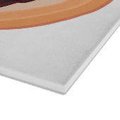 Illustration des Weihnachtspudding-Cartoon Schneidebrett (Ecke)