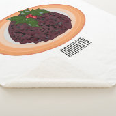 Illustration des Weihnachtspudding-Cartoon Sherpadecke (3/4)